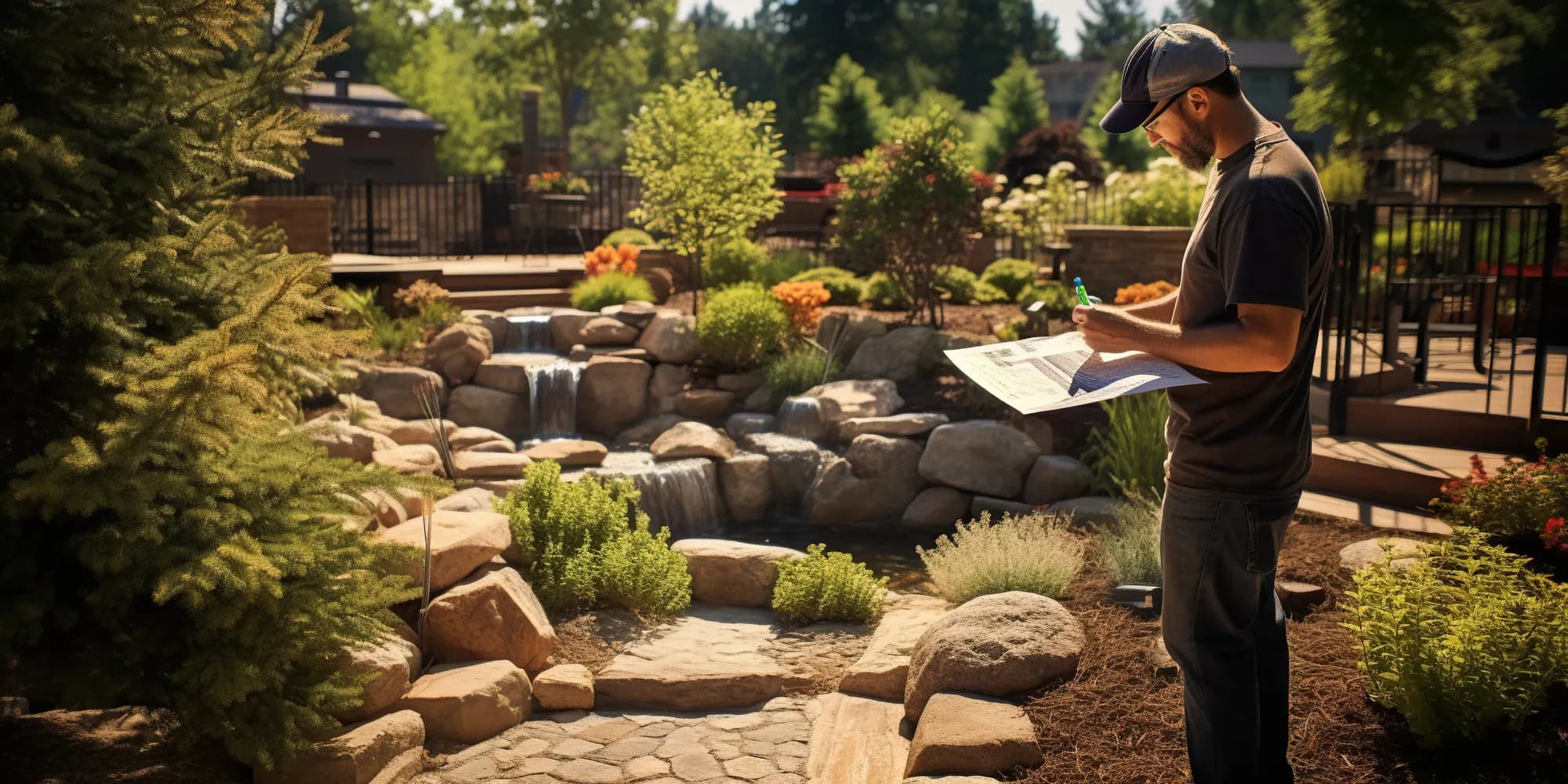 Maintained Western Colorado landscape